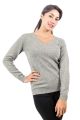 PULL FEMME CACHEMIRE PUR COL V