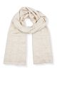 Echarpe pashmina cachemire PIKA à chevrons beige